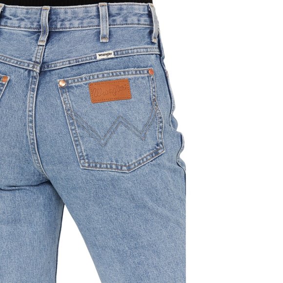 Wrangler Women's Wild West 603 High Rise Distressed Cropped Jeans Size 34x28 - Picture 7 of 16